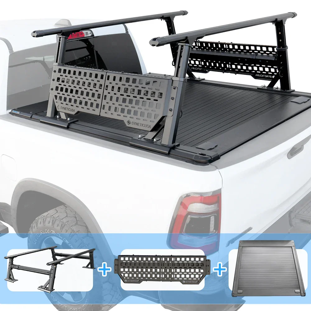 [2-in-1 Bundle] Ford Ranger Retractable Tonneau Cover w/ Rack System - Image 26