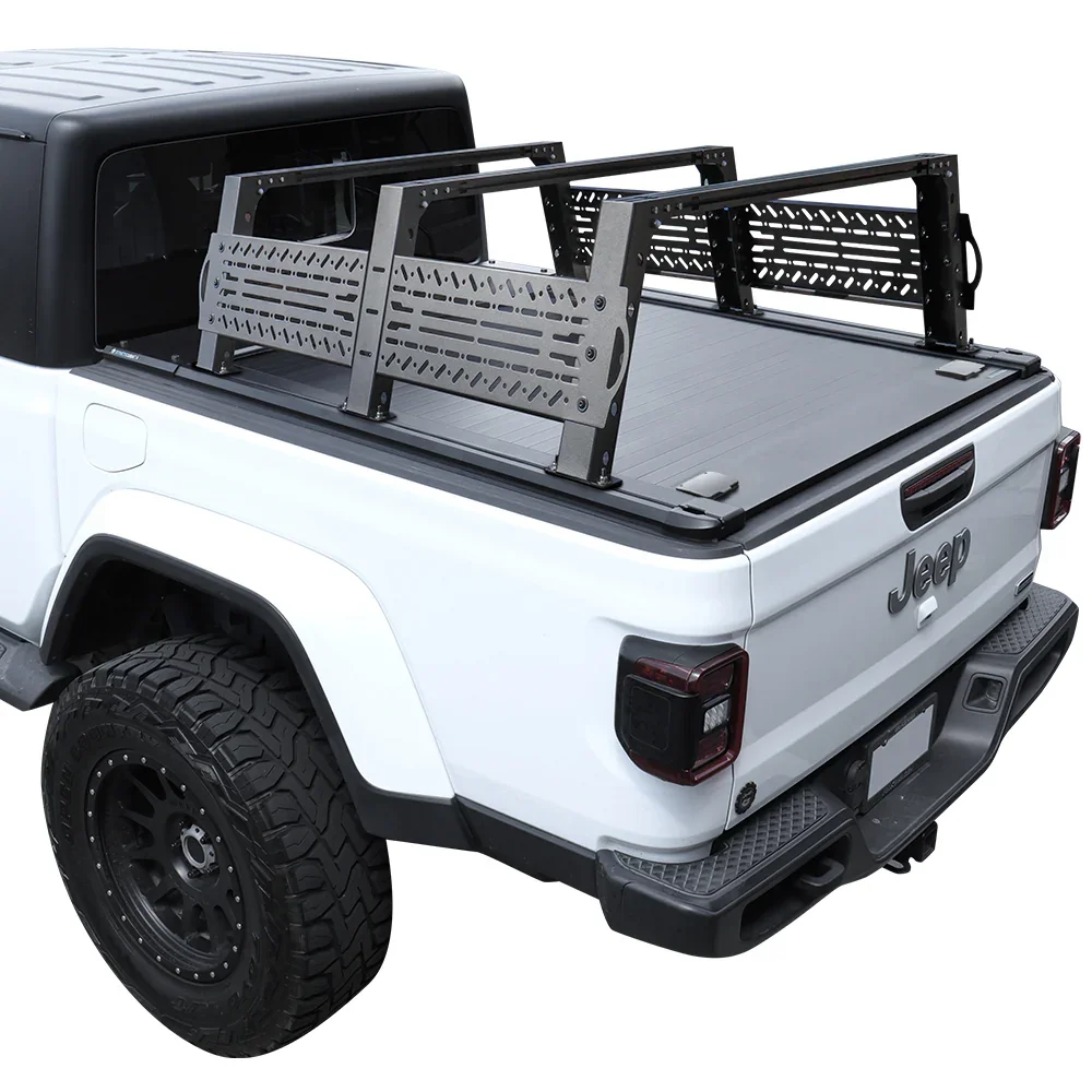 [2-in-1 Bundle] Jeep Gladiator Retractable PRO Tonneau Cover w/ Rack System - Image 10