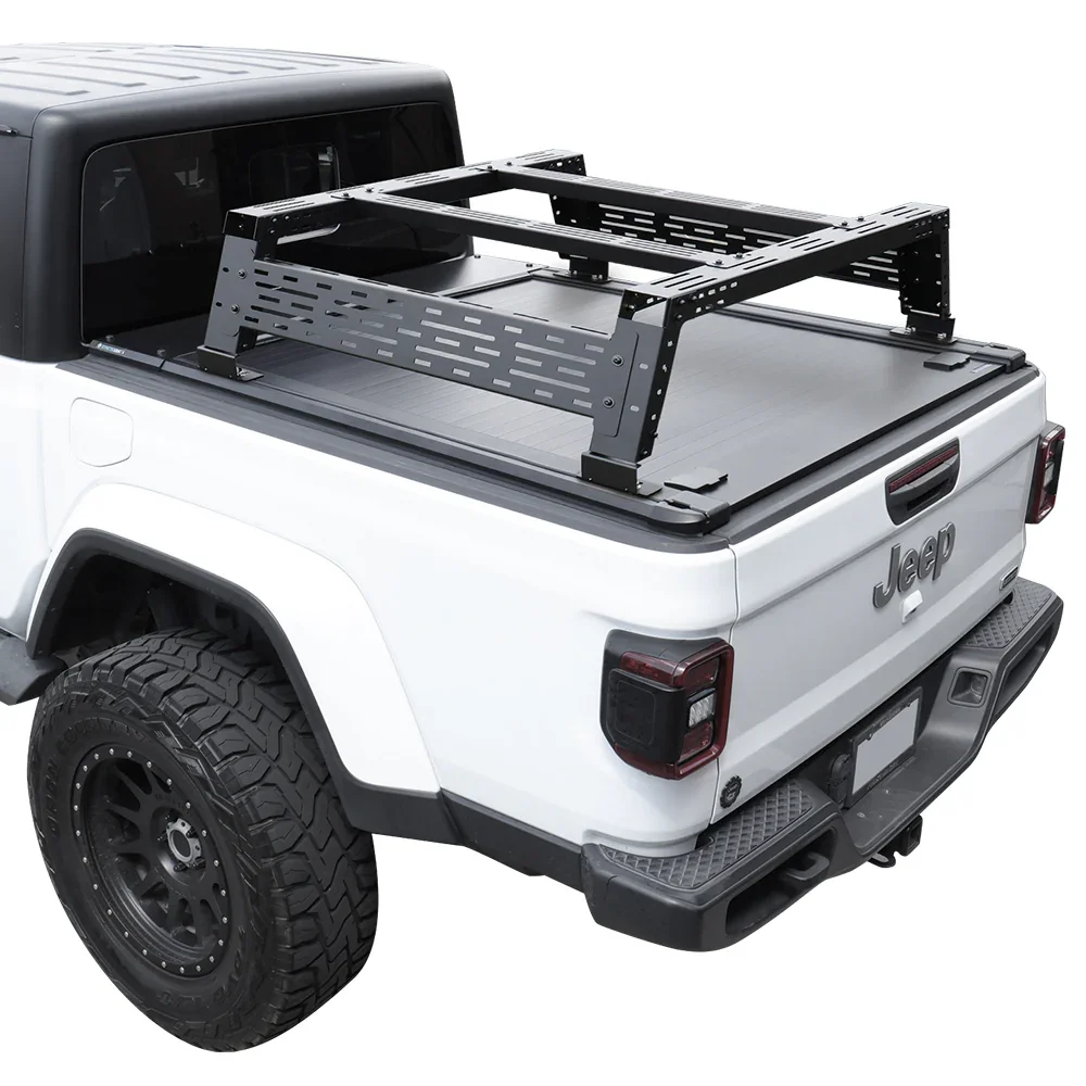 [2-in-1 Bundle] Jeep Gladiator Retractable PRO Tonneau Cover w/ Rack System - Image 8