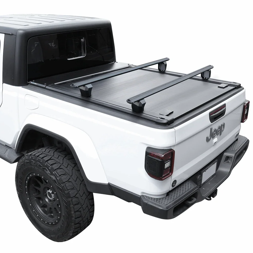 [2-in-1 Bundle] Jeep Gladiator Retractable PRO Tonneau Cover w/ Rack System - Image 9