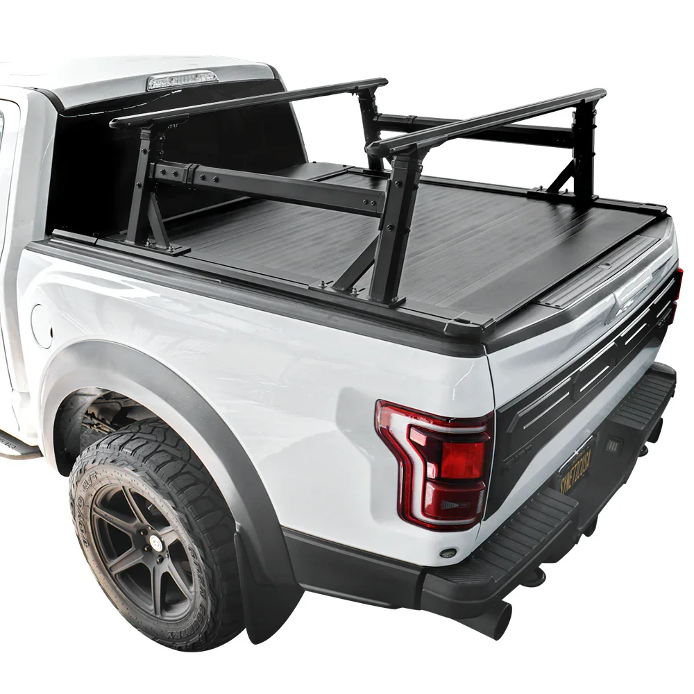 [2-in-1 Bundle] Nissan Titan Retractable Tonneau Cover w/ Rack System - Image 20