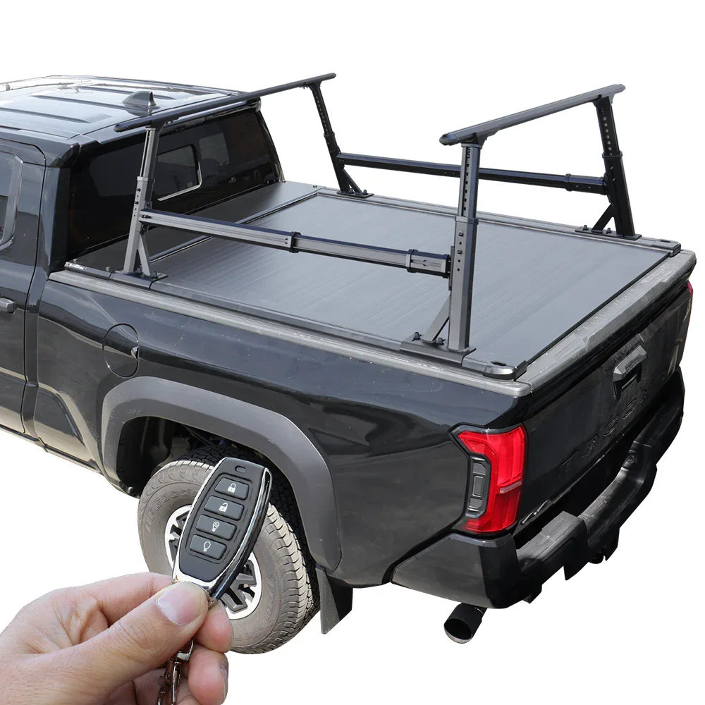 [2-in-1 Bundle] Nissan Titan Retractable Tonneau Cover w/ Rack System - Image 28
