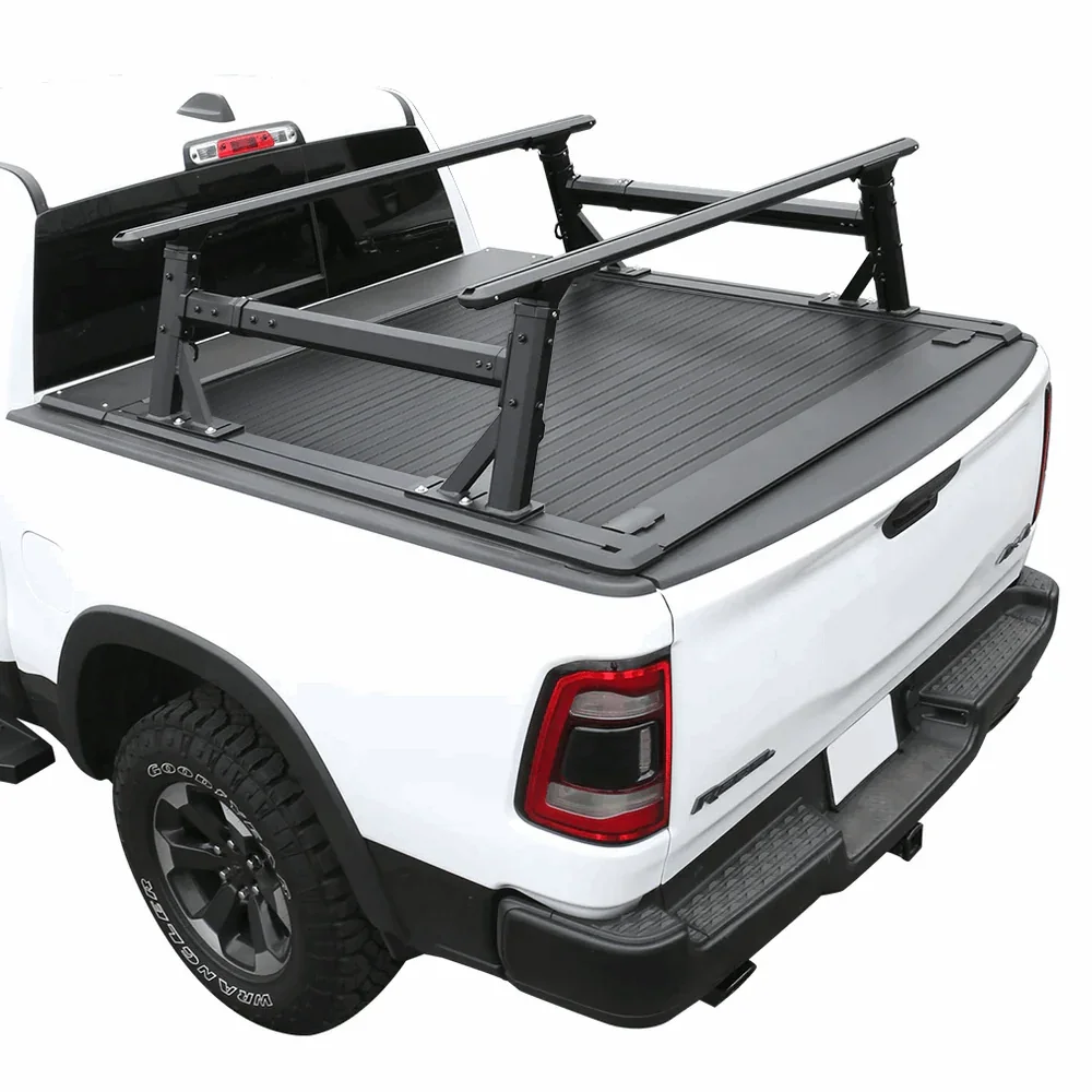 [2-in-1 Bundle] Ram 1500/2500/3500 Retractable Tonneau Cover w/ Rack System - Image 14