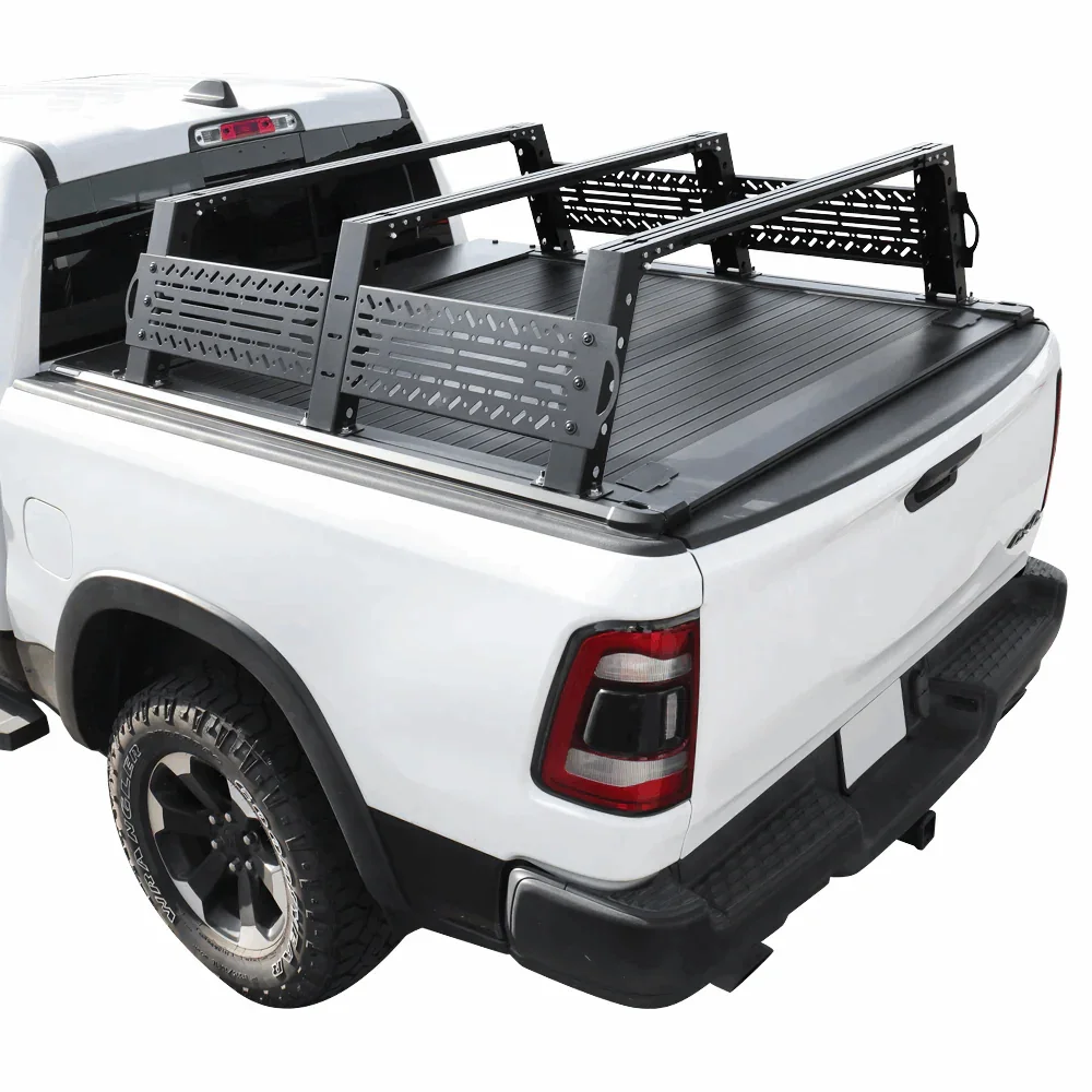[2-in-1 Bundle] Ram 1500/2500/3500 Retractable Tonneau Cover w/ Rack System - Image 23