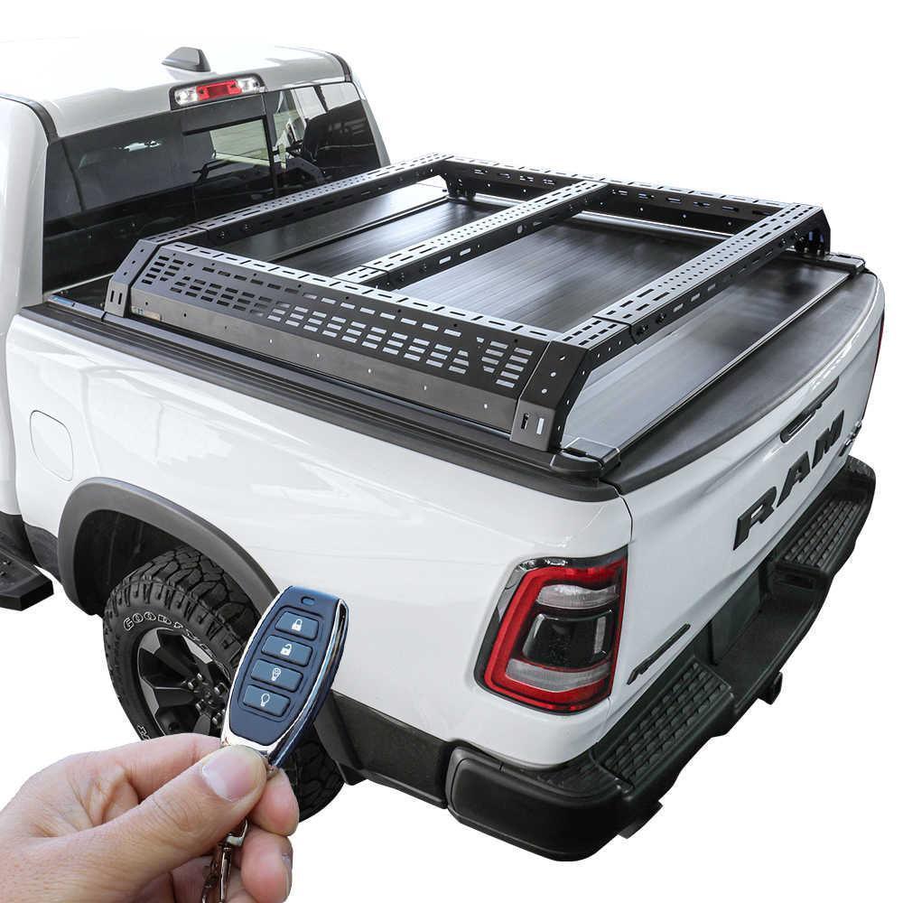 [2-in-1 Bundle] Nissan Titan Retractable Tonneau Cover w/ Rack System - Image 37