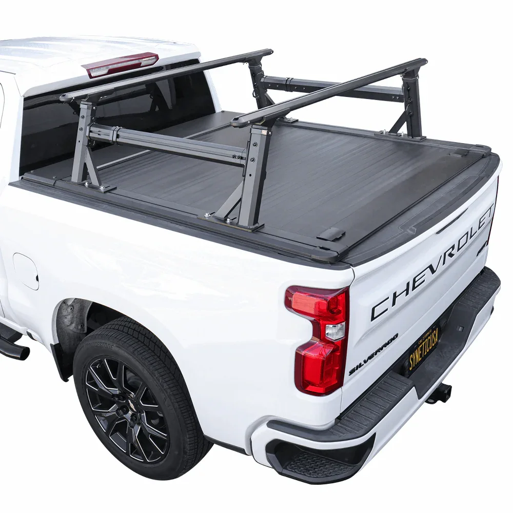 [2-in-1 Bundle] Silverado/Sierra 2500 3500 Retractable Tonneau Cover w/ Rack System - Image 19