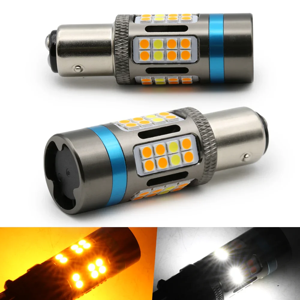 [3rd Gen] All-in-One CANBUS LED Switchback Light Bulbs for Front Turn Signal Light - Image 10