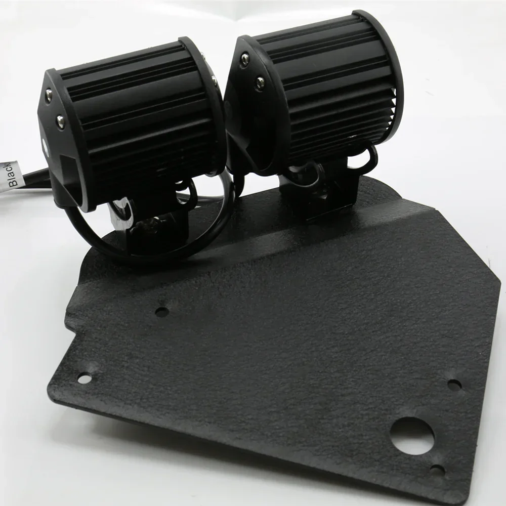 Four 4" LED Spot Beam Fog Lights w/ Bumper Brackets for 2010-2014 F-150 SVT Raptor - Image 8