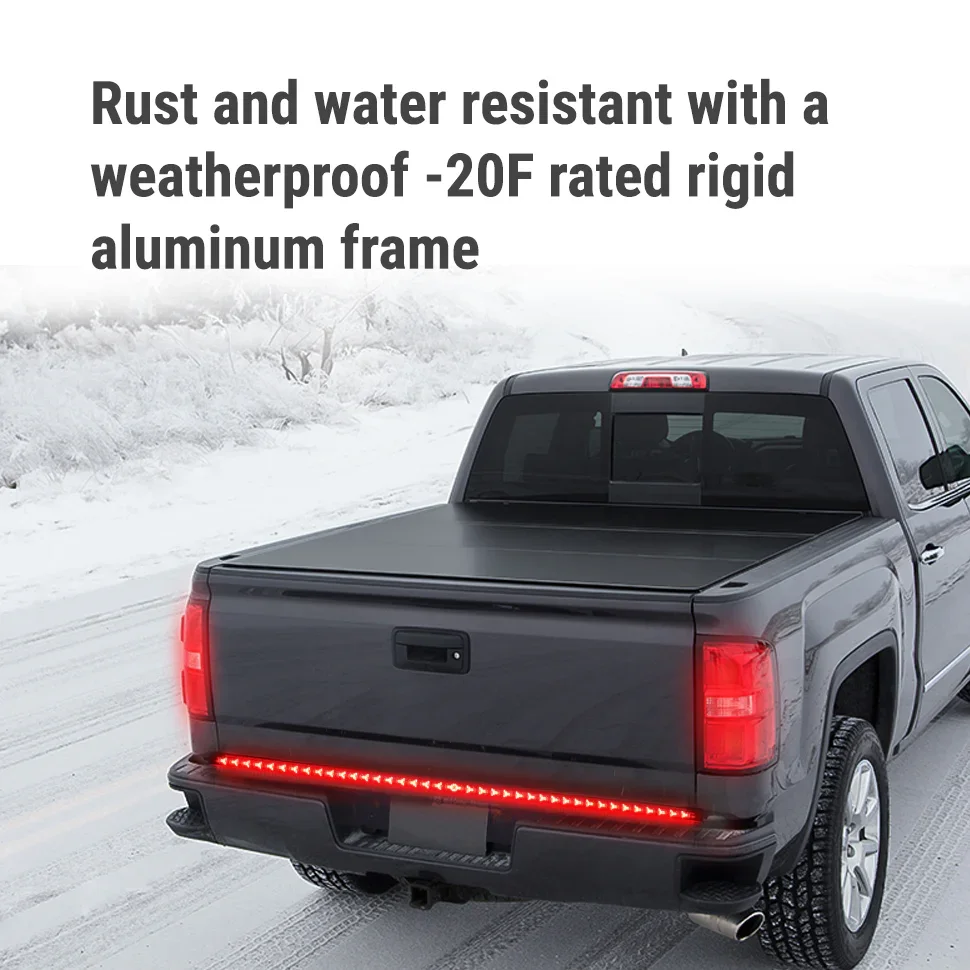 60" Clear Arrow LED Rigid Tailgate Light Bar w/ Reverse, Running & Turn Signal Light, Brake - Image 8