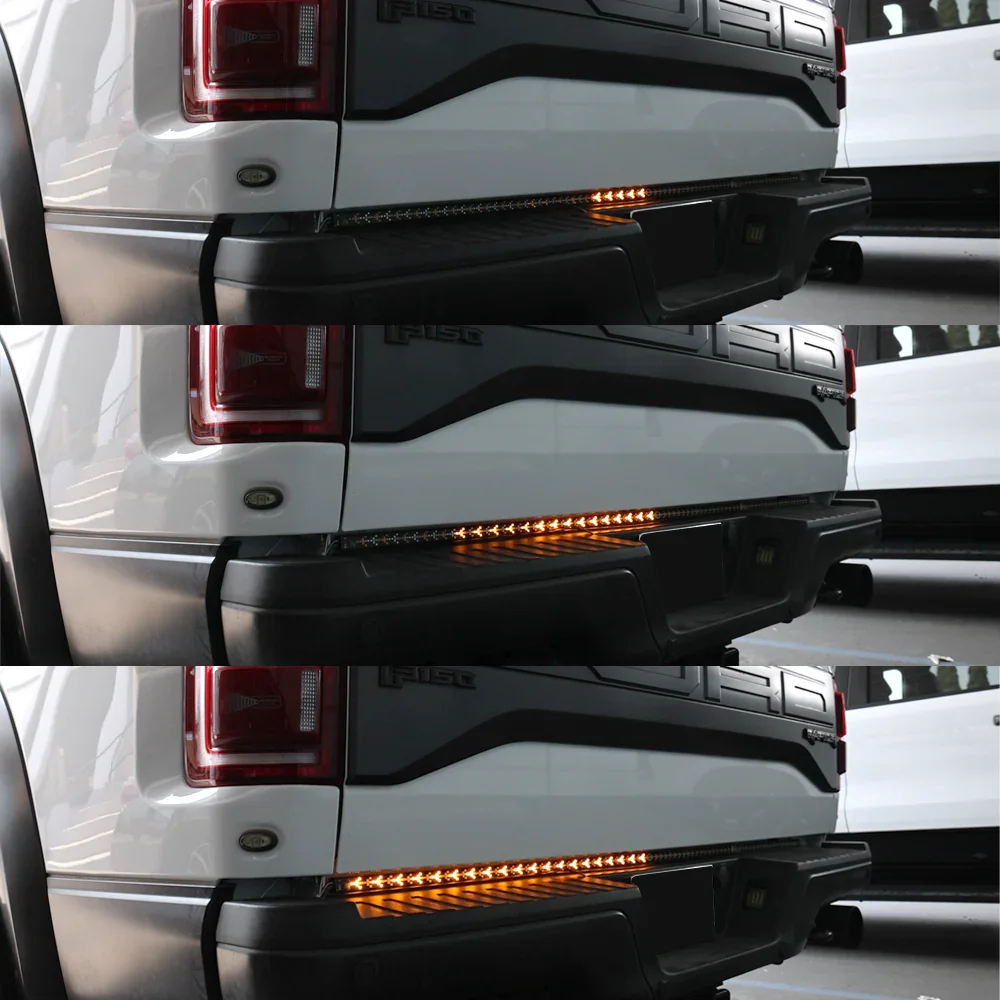 60" Clear Arrow LED Rigid Tailgate Light Bar w/ Reverse, Running & Turn Signal Light, Brake - Image 9