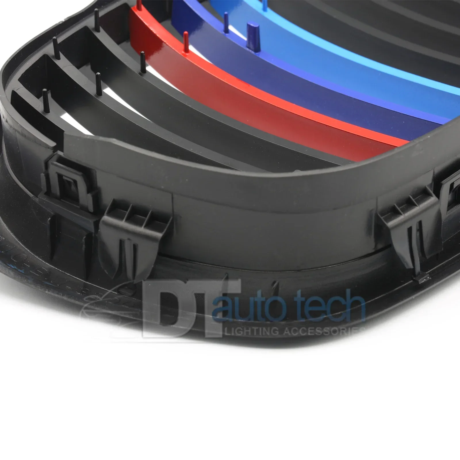 ///M 2pcs BMW Color Front Kidney Grill Matte Black - Image 5