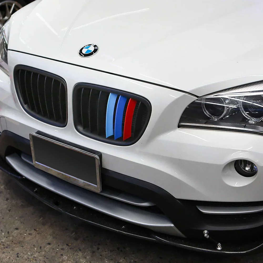 ///M 2pcs BMW Color Front Kidney Grill Matte Black - Image 7
