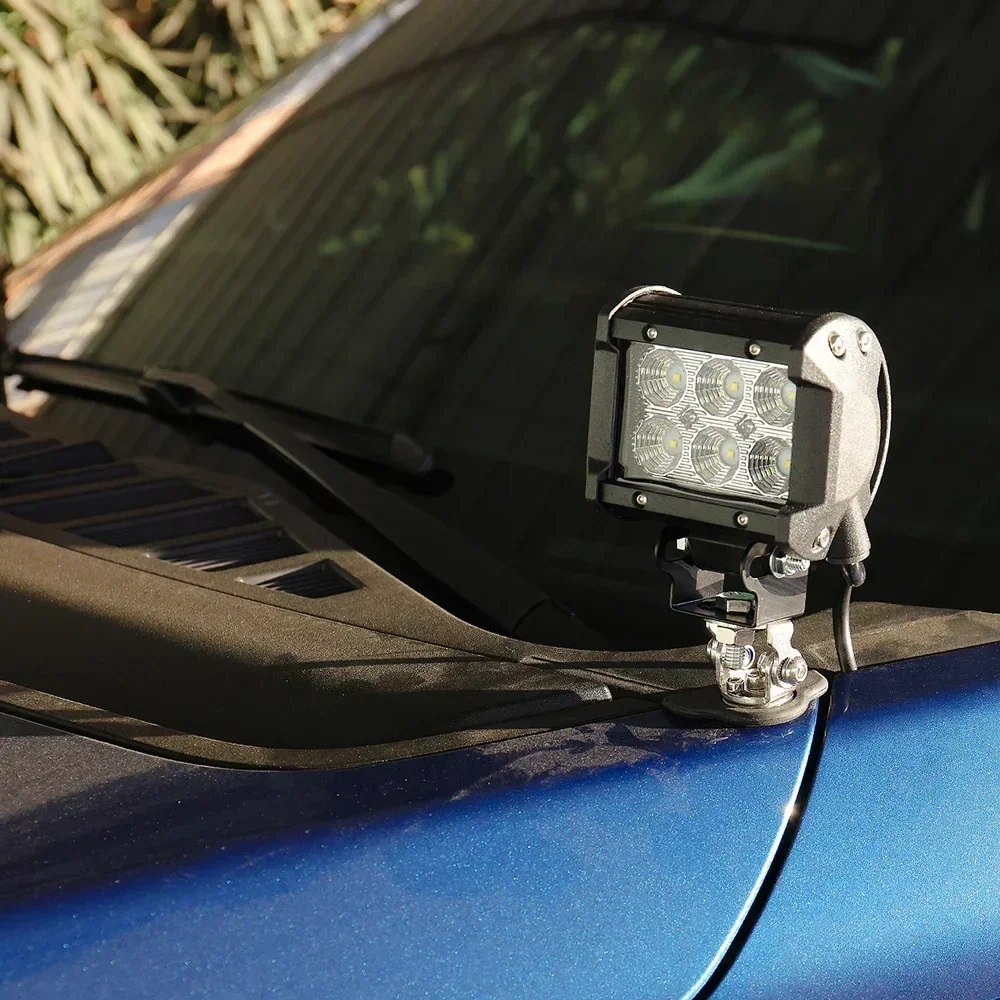 2pcs High Power 18W 4" LED Spot Light w/ Adjustable Mounting Brackets - Image 9