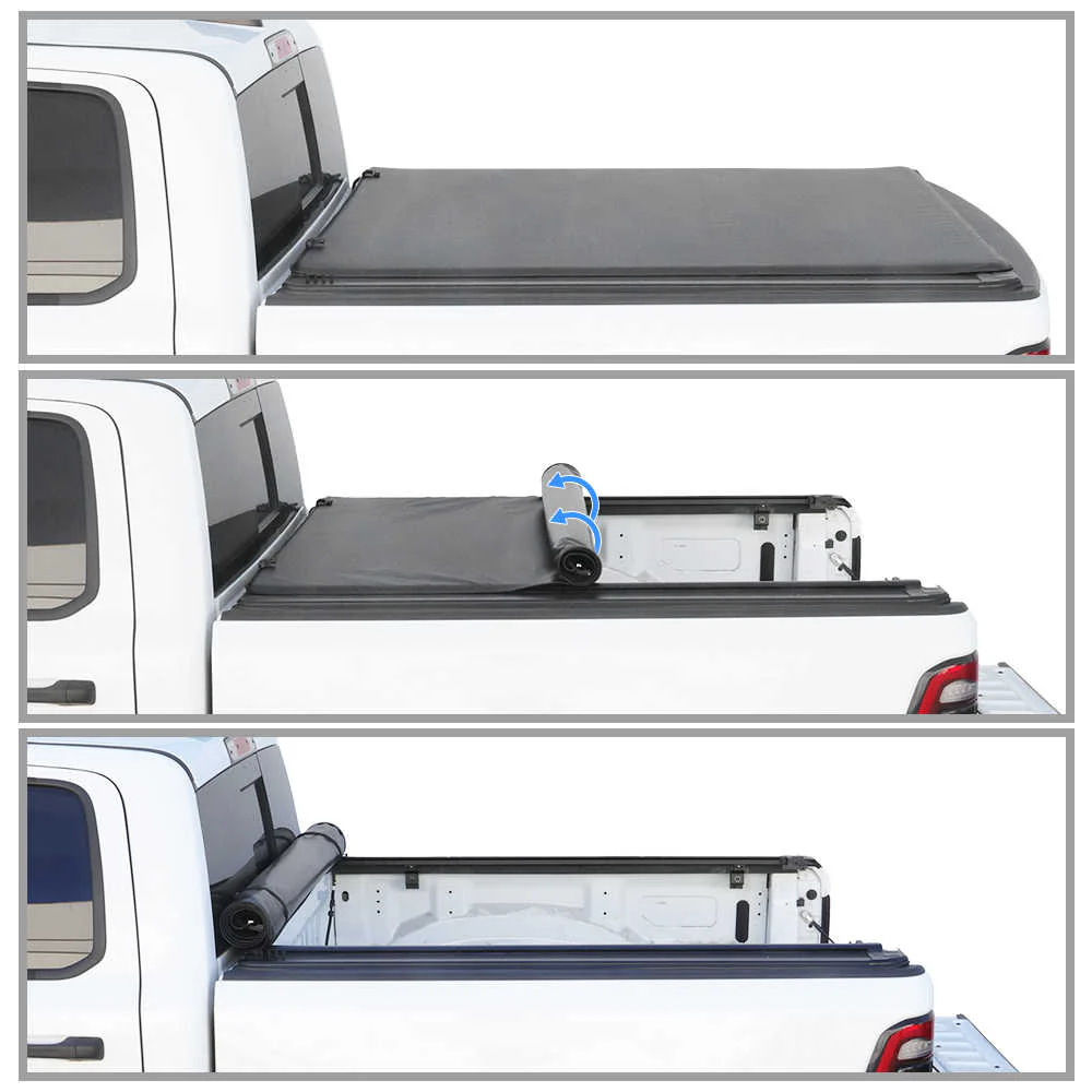 SRT Soft Roll-Up Tonneau Cover With T-Slot Channel - Image 10