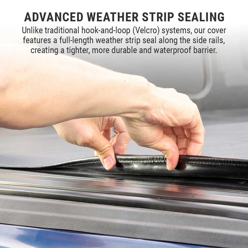 SRT Soft Roll-Up Tonneau Cover With T-Slot Channel - Image 6