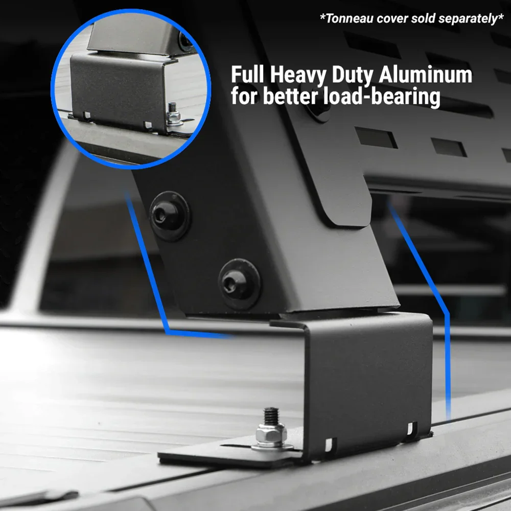 Off-Road Essential Duo - Soft Roll-Up Tonneau Cover + R3 Overland Rack System - Image 6