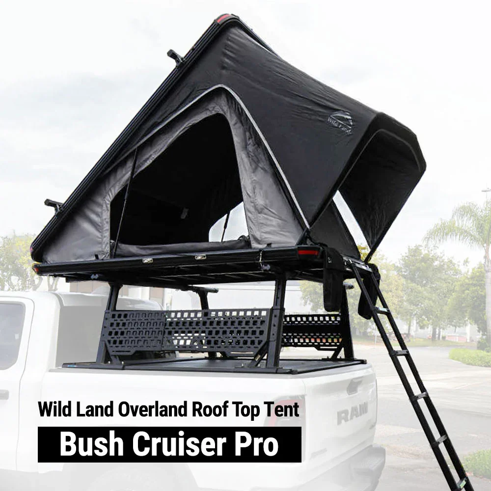 Overland PRO Quad Pack - MR Tonneau Cover + Ladder Rack + Side Panels + Roof Top Tent - Image 22