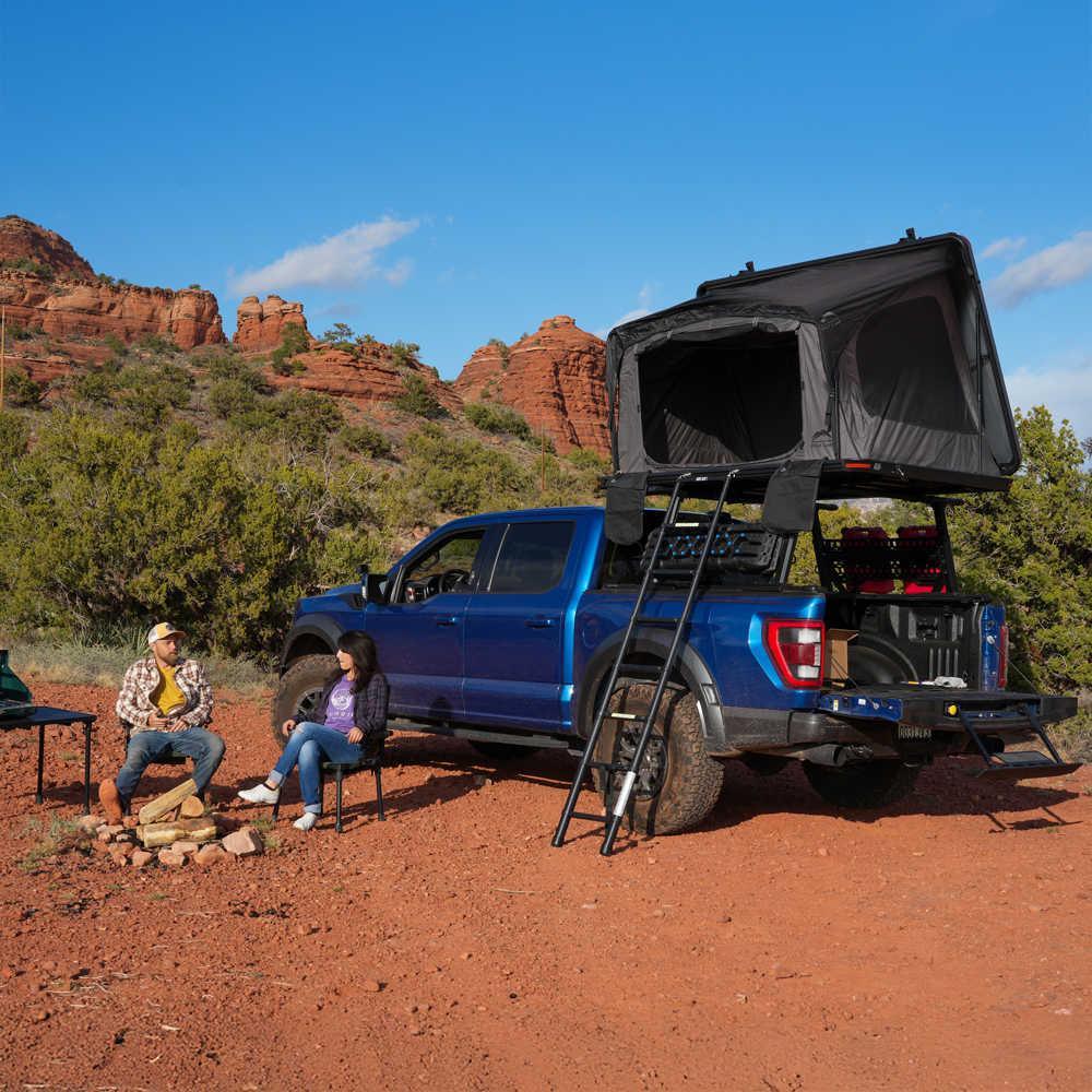 Overland PRO Quad Pack - MR Tonneau Cover + Ladder Rack + Side Panels + Roof Top Tent - Image 4