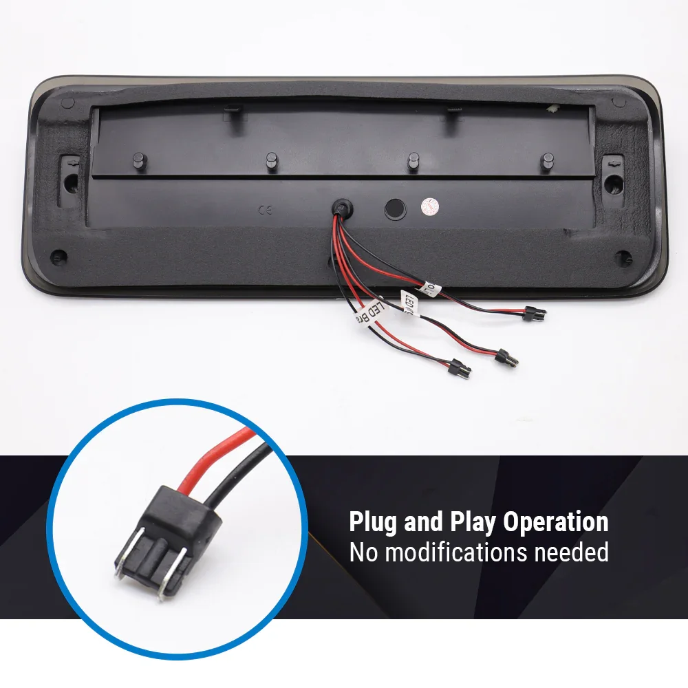 Smokes Lens LED 3rd Brake Light for 2004-2014 Ford F150 (Not Fit Raptor) Rear Cargo Lamp - Image 4