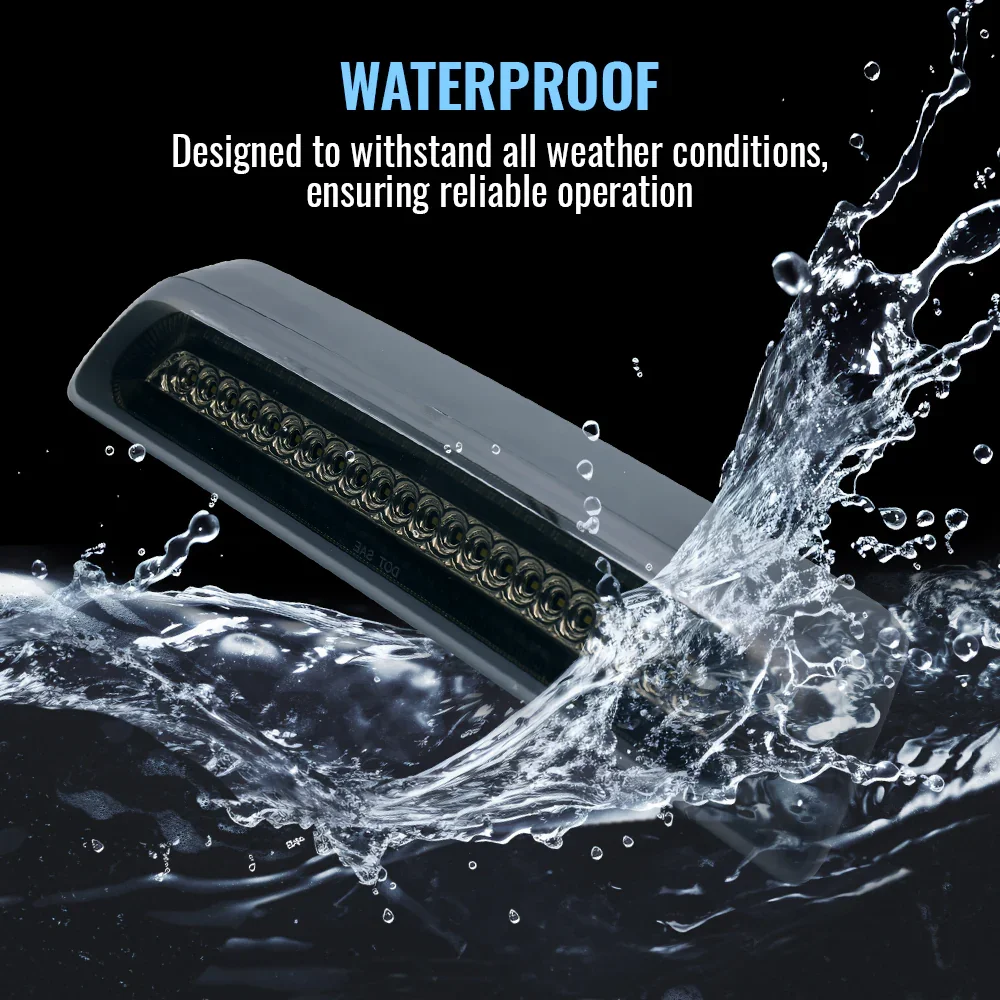 Smokes Lens LED 3rd Brake Light for 2007-2021 Tundra Rear Cargo Lamp (Strobe on Red) - Image 5