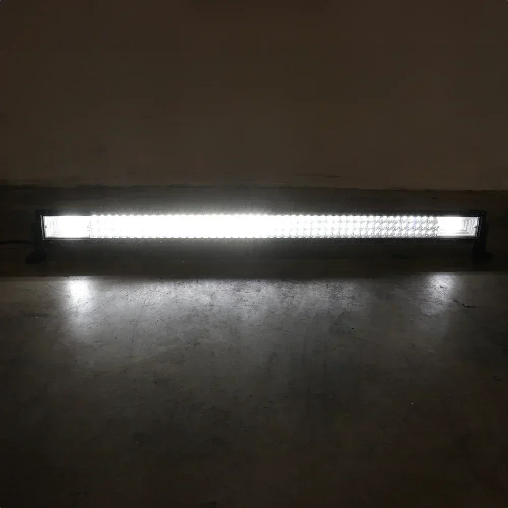 32"-52" Triple Row LED Curved Working Light Bar, Flood Spot Combo Beam, 6000K Waterproof Fog Lights - Image 3