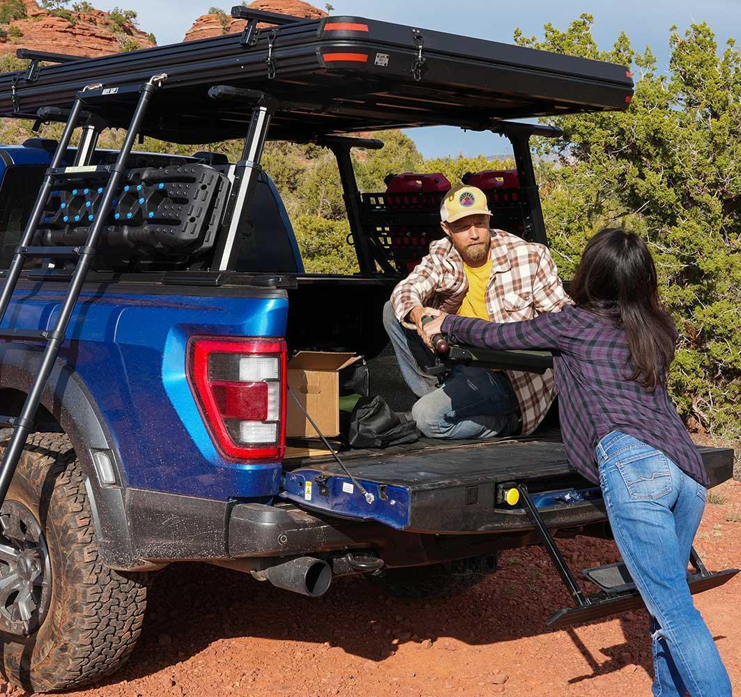 SYNETICUSA® Universal Aluminum Heavy Duty Adjustable Ladder Rack (Direct Bolt-on) - Image 13