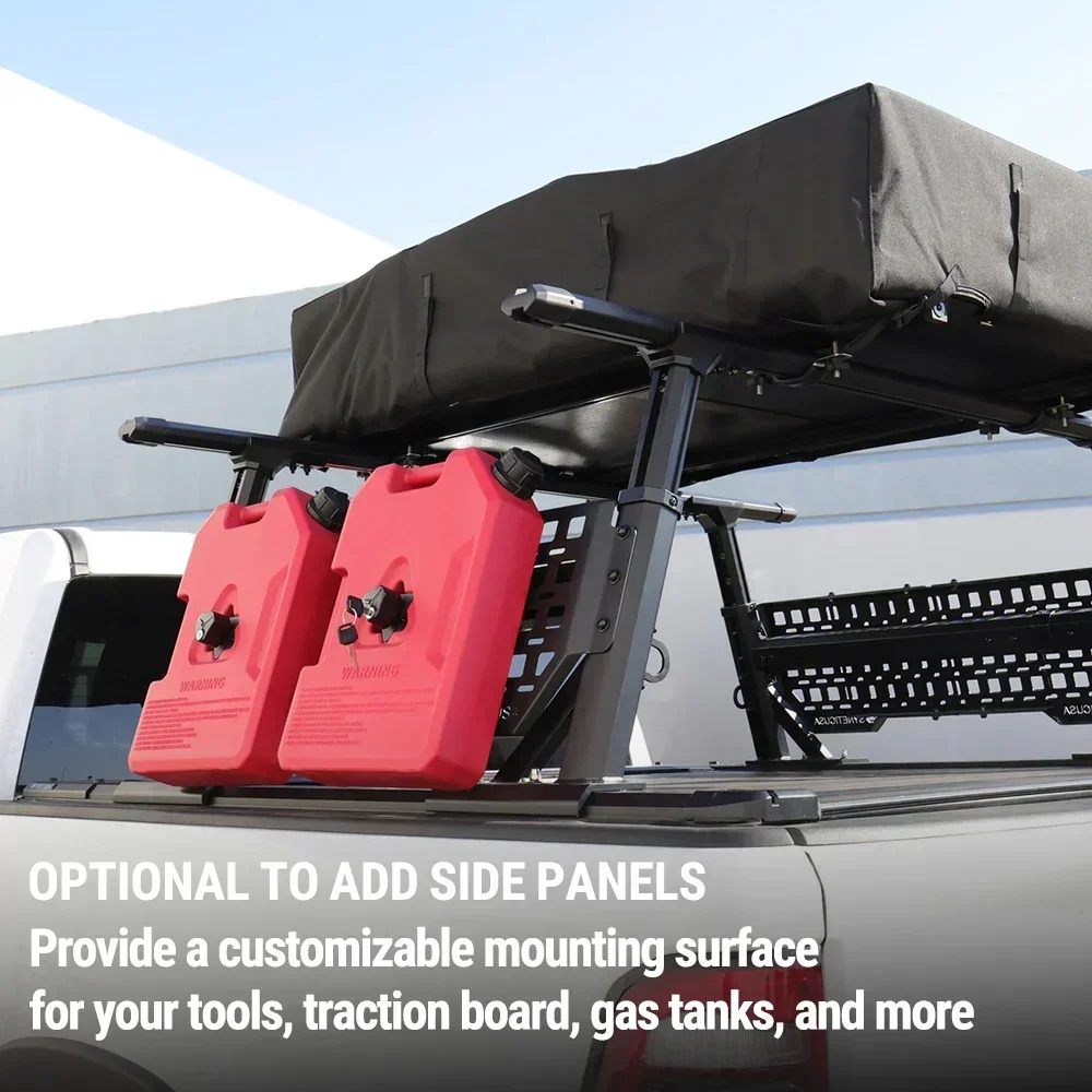 Off-Road Essential Duo - MR Retractable PRO Tonneau Cover + Adjustable Ladder Rack - Image 9