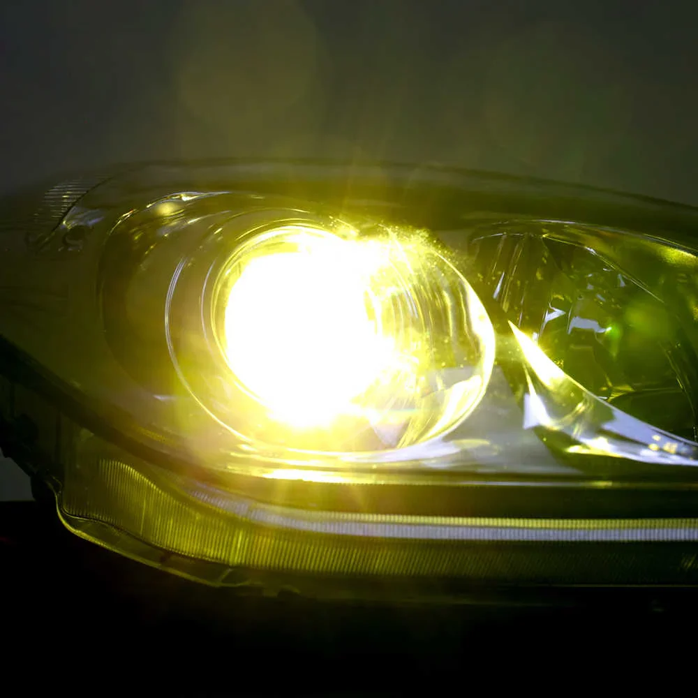 COB-2S LED Fog Light Bulbs 3000K Yellow/Amber (9005 9006 H10 H11) - Image 5