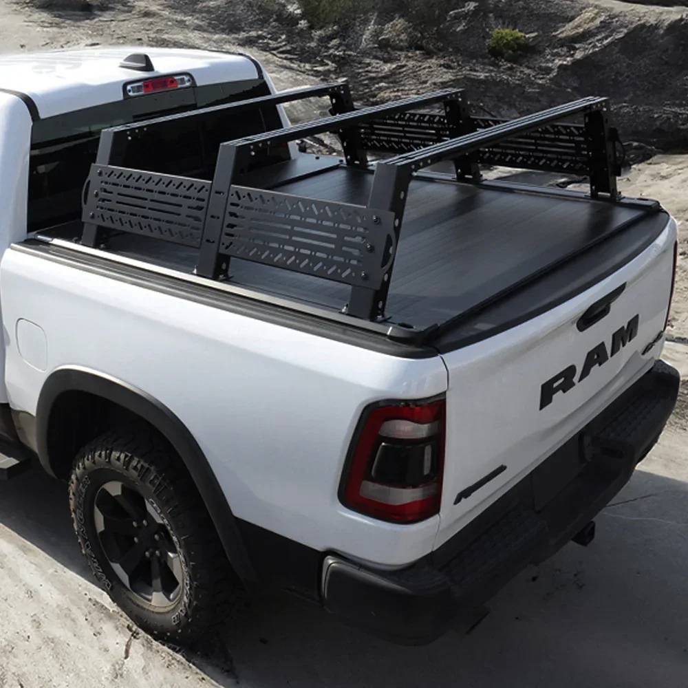 [2-in-1 Bundle] RAMBOX 1500/2500/3500 Retractable Tonneau Cover w/ Rack System - Image 6