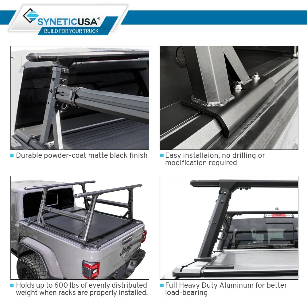 Off-Road Essential Duo - MR Retractable PRO Tonneau Cover + Adjustable Ladder Rack - Image 21