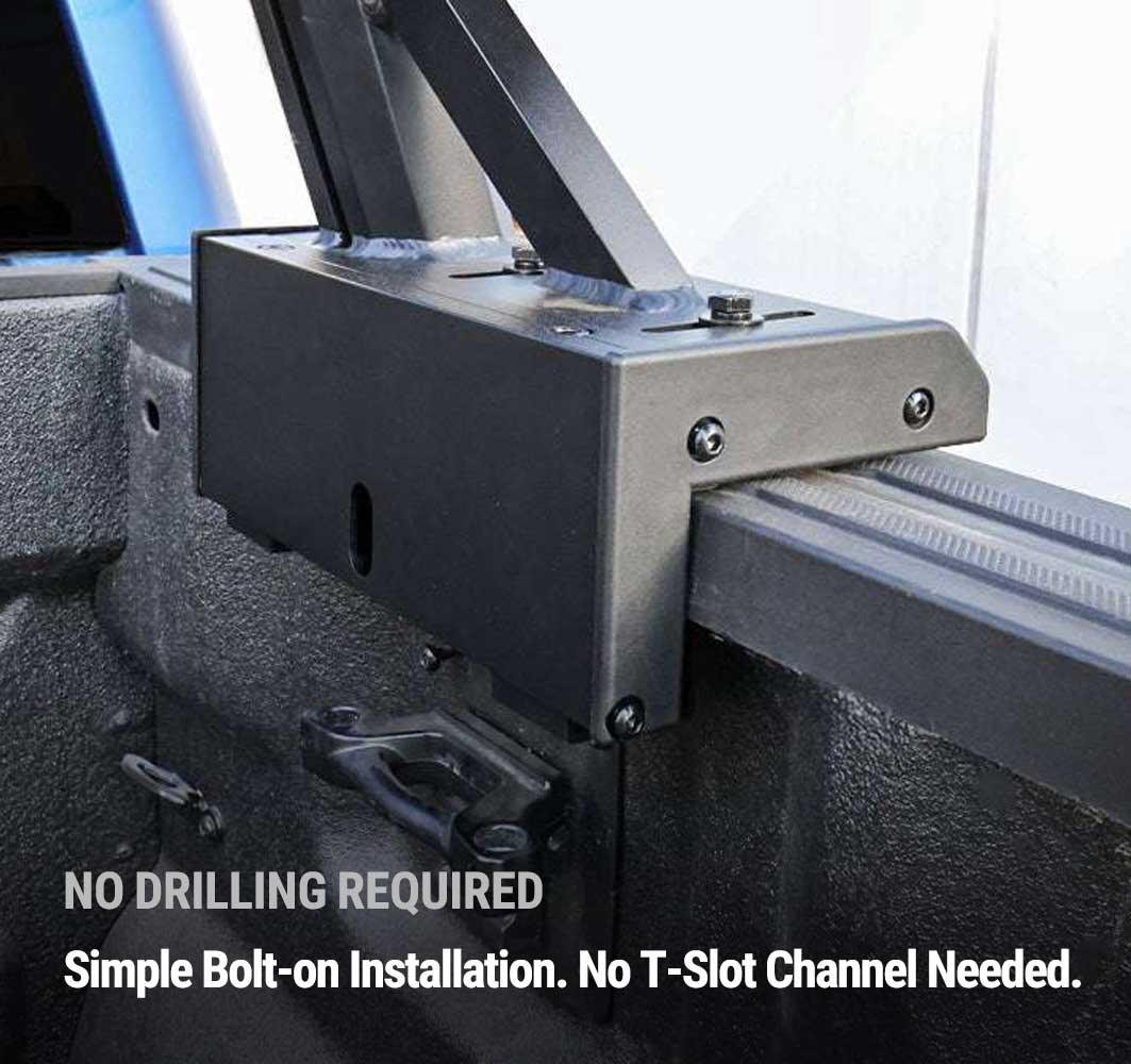 SYNETICUSA® Universal Aluminum Heavy Duty Adjustable Ladder Rack (Direct Bolt-on) - Image 4