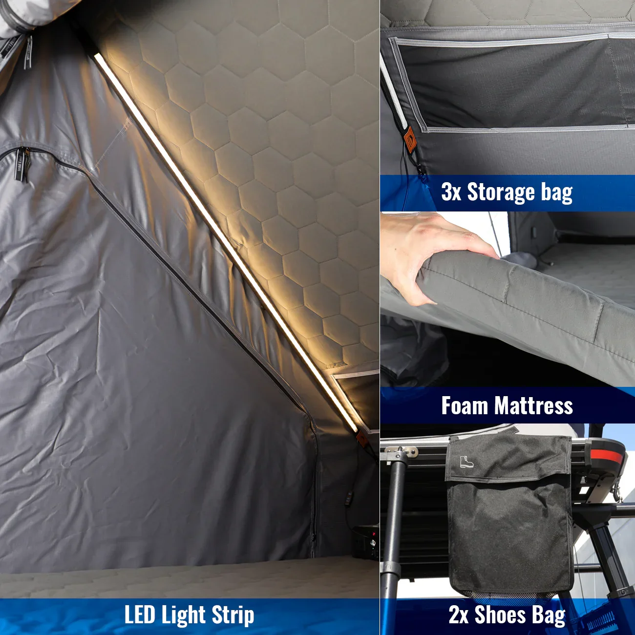 Wild Land Overland Roof Top Tent - Bush Cruiser Pro 140cm - Image 10