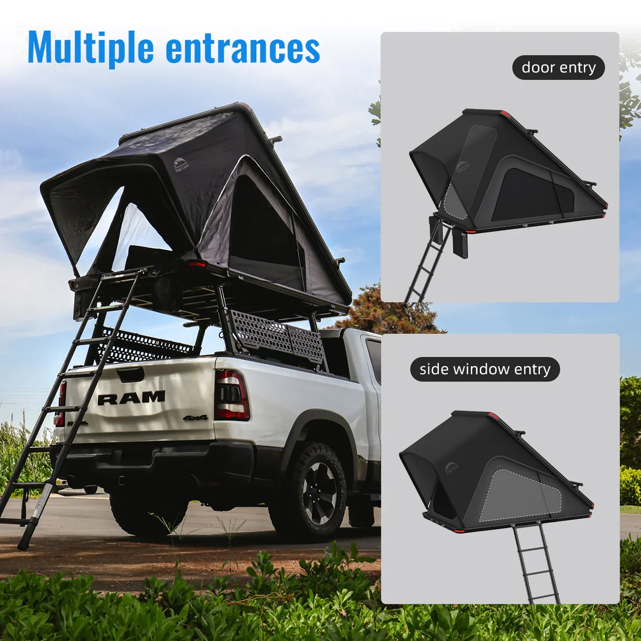 Wild Land Overland Roof Top Tent - Bush Cruiser Pro 140cm - Image 4