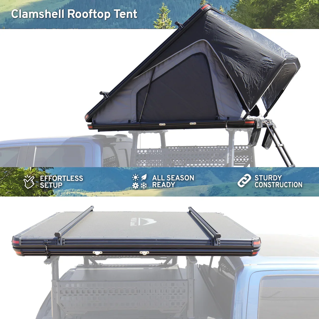 Wild Land Overland Roof Top Tent - Bush Cruiser Pro 140cm - Image 7