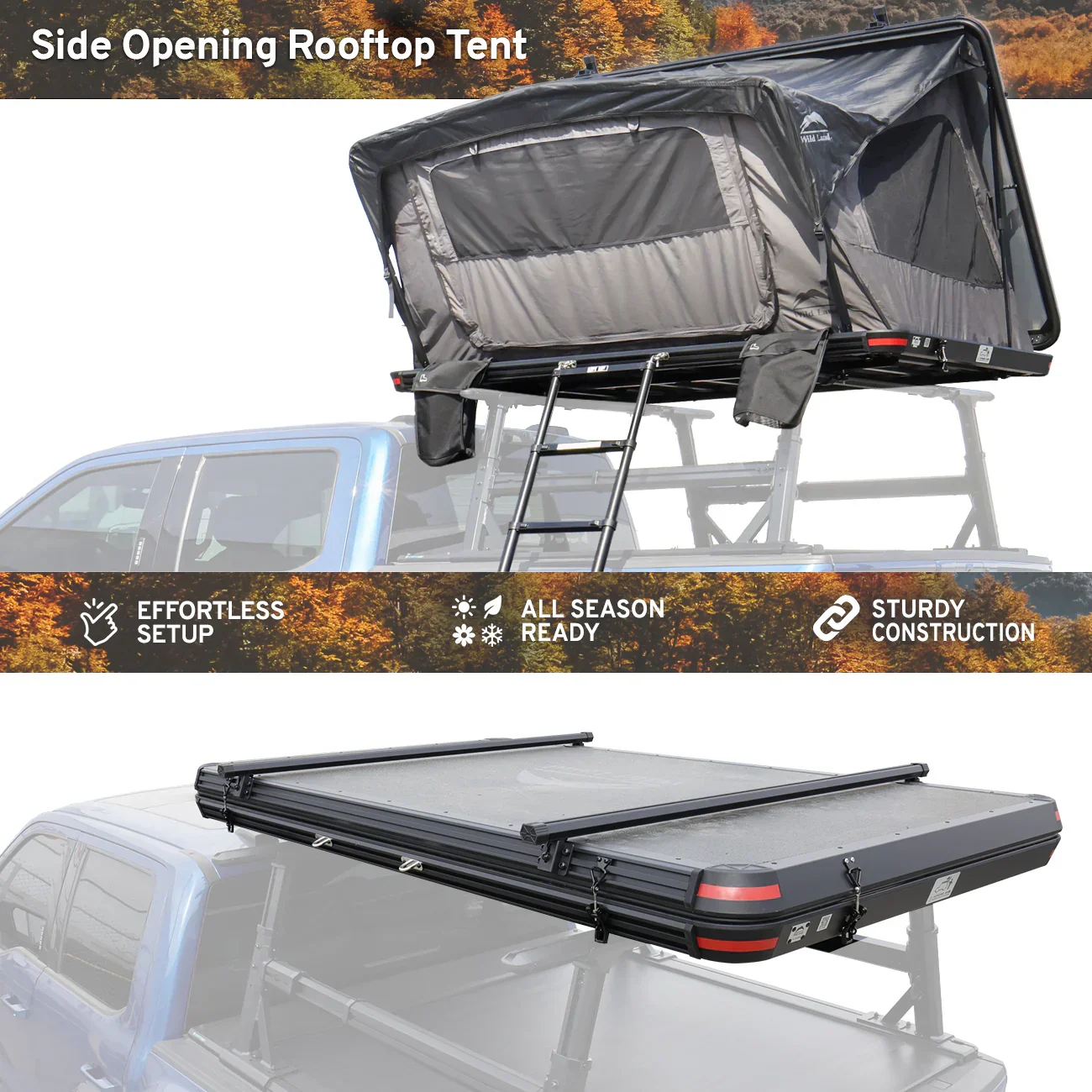 Wild Land Overland Roof Top Tent - Desert Cruiser Pro 140cm - Image 10